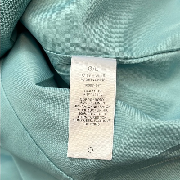 DYNAMITE NWOT Kora Cropped Linen Blazer Lined, size L - Picture 12 of 13